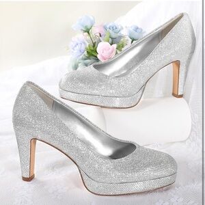 Elegant Silver Women's Heels (021)